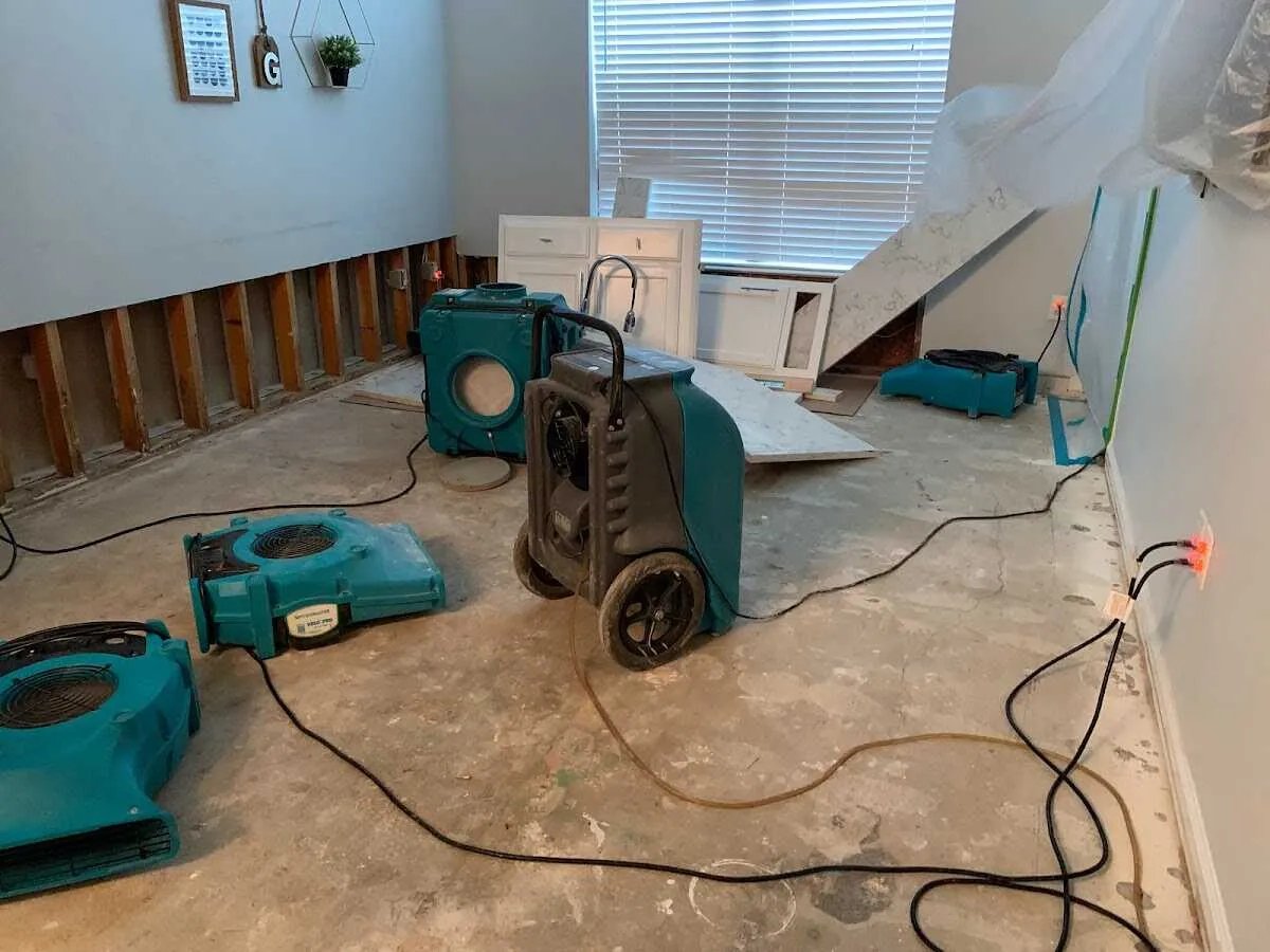Dehumidifier in flood-cut room for Water Extraction & Removal in Chippewa